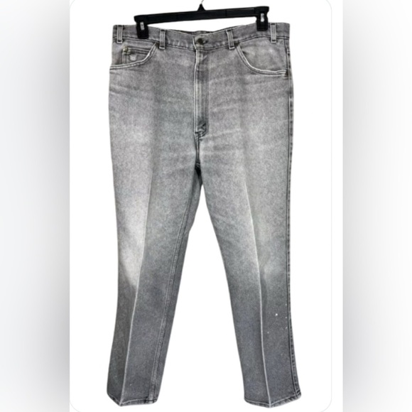 Vtg Levi's Silver Medal Jeans Men’s 38x32 (Fits 36x29.5) Black Faded Denim USA - Picture 1 of 9